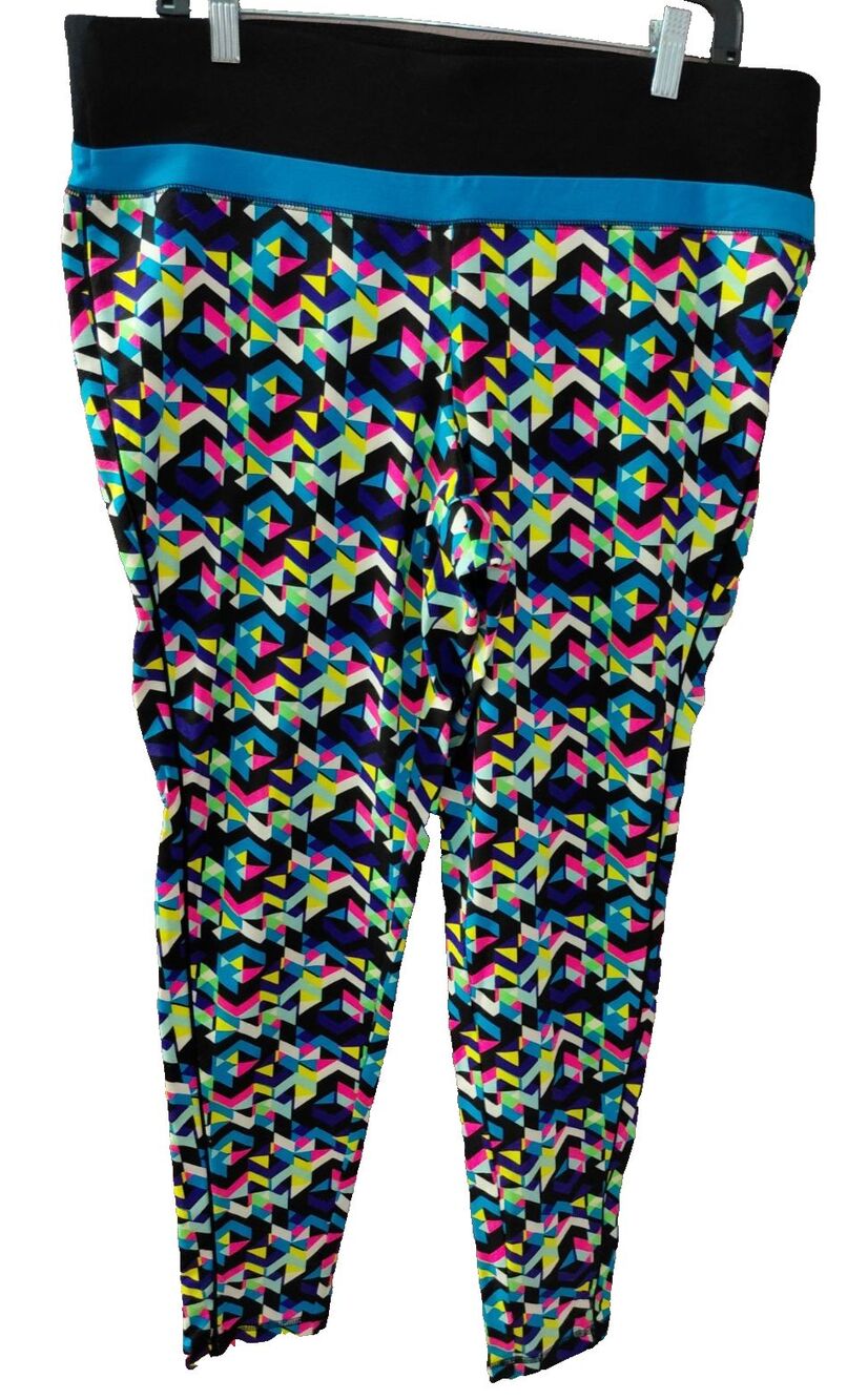 Lane Bryant Livi Active Wear 7/8 Wicking Leggings Size 18/20 High Waist EUC (A)